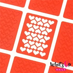 Heart Lines Stencils, 2 ark, (24 stk) Whats Up Nails